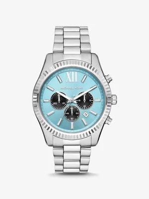Zegarek Lexington z dużą kopertą w srebrnym kolorze Michael Kors