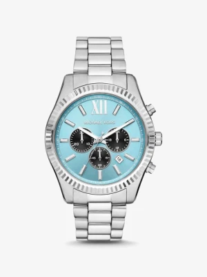 Zegarek Lexington z dużą kopertą w srebrnym kolorze Michael Kors