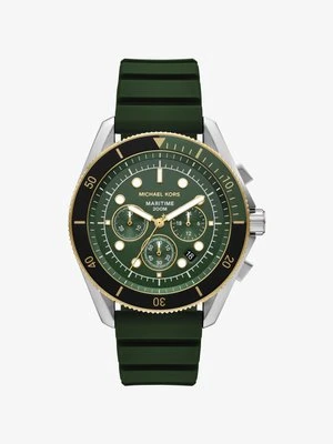 Zegarek Maritime z dużą dwukolorową kopertą i silikonowym paskiem Michael Kors