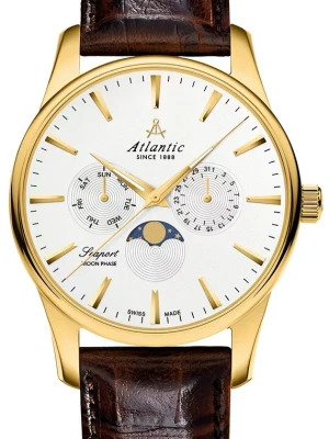 Zegarek Męski ATLANTIC Seasport Moon Phase Seaport 56550.45.21