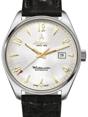 Zegarek Męski ATLANTIC Art Deco Automatic Worldmaster 51752.41.25G