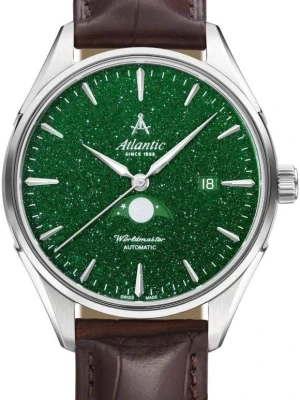 W.KRUK ZEGAREK ATLANTIC WORLDMASTER MOONPHASE GREEN AVENTURINE