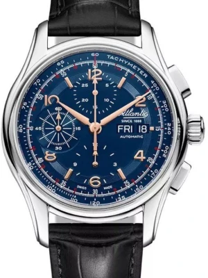 Zdjęcie produktu W.KRUK ZEGAREK ATLANTIC WORLDMASTER PRESTIGE VALJOUX CHRONOGRAPH