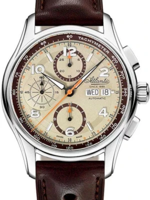 Zdjęcie produktu W.KRUK ZEGAREK ATLANTIC WORLDMASTER PRESTIGE VALJOUX CHRONOGRAPH