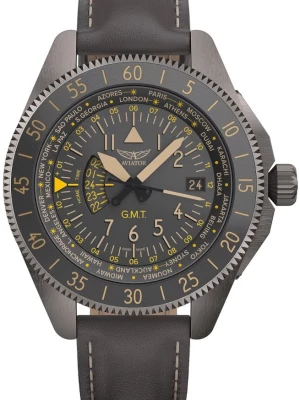 Zegarek Męski AVIATOR Airacobra GMT V.1.37.7.305.4