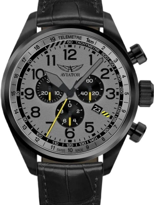 W.KRUK ZEGAREK AVIATOR AIRACOBRA P45 CHRONOGRAPH