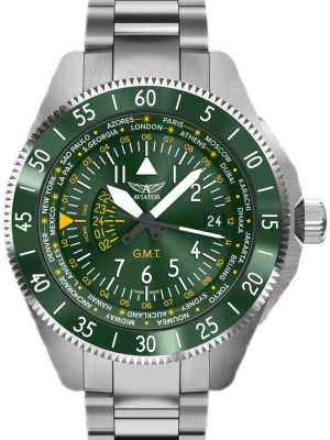 Zegarek Męski AVIATOR Gmt Airacobra V.1.37.0.309.5