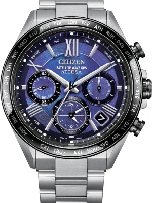 Zegarek Męski CITIZEN Satellite Wave Gps Super Titanium Limited Edition UNITE with BLUE CC4075-50L