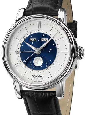 Zegarek Męski EPOS Artistry 3439 Bm Classic Automatic Moonphase