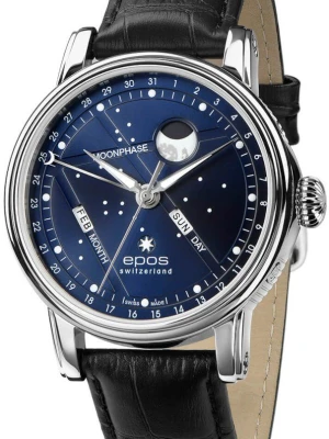 Zegarek Męski EPOS Artistry 3439 Bm North Star Automatic Moonphase