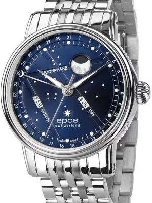 Zegarek Męski EPOS Artistry 3439 Bm North Star Automatic Moonphase