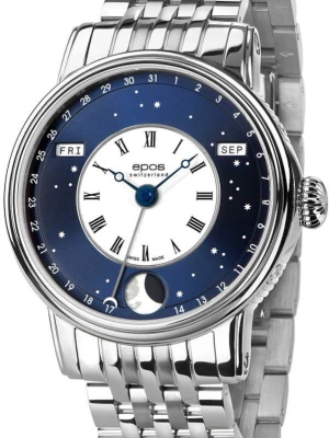 Zegarek Męski EPOS Artistry 3439 Bm V Style Automatic Moonphase