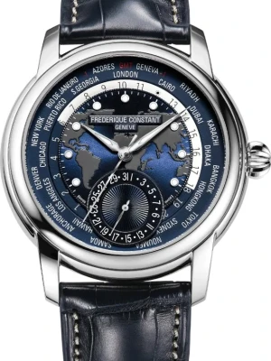 Zegarek Męski FREDERIQUE CONSTANT Classic Worldtimer Manufacture FC-718NWM4H6