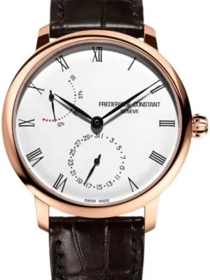 Zegarek Męski FREDERIQUE CONSTANT Slimline Power Reserve Manufacture FC-723WR3S4