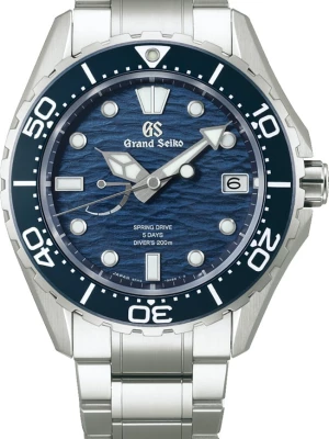 Zegarek Męski GRAND SEIKO Sd 5 Days Ushio Blue Diver Evolution 9 SLGA023G