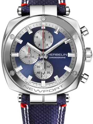 Zegarek Męski HERBELIN Heritage Chrono Cuir Newport 35664AP25X