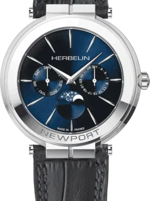 W.KRUK ZEGAREK HERBELIN NEWPORT SLIM MOONPHASE