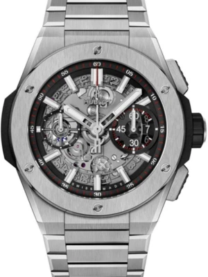W.KRUK ZEGAREK HUBLOT BIG BANG INTEGRATED TITANIUM CHRONOGRAPH