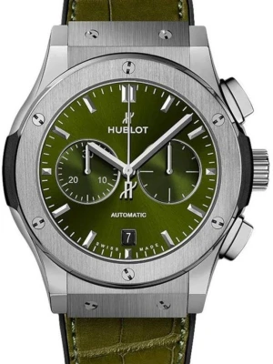 Zegarek Męski HUBLOT Classic Fusion Chronograph Titanium Green