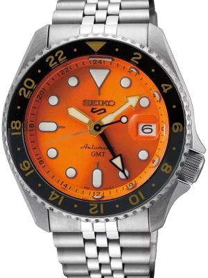 Zegarek Męski SEIKO 5 GMT Mikan Orange Sports SSK005K1