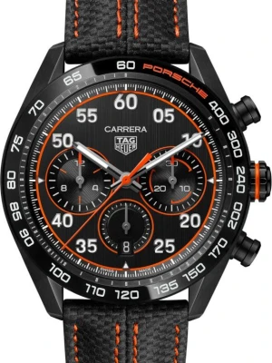 Zegarek Męski TAG HEUER Carrera Chronograph X Porsche Orange Racing
