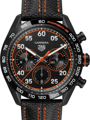 Zegarek Męski TAG HEUER Chronograph x Porsche Orange Racing Carrera CBN2A1M.FC6526