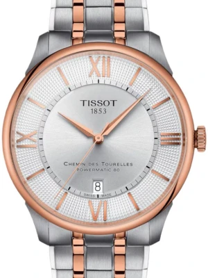 Zegarek Męski TISSOT Chemin Des Tourelles Powermatic 80 42 mm