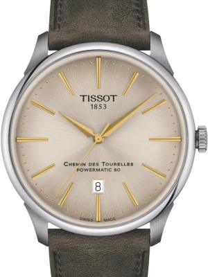 Zegarek Męski TISSOT Chemin des Tourelles Powermatic 80 42 mm T-Classic T139.407.16.261.00