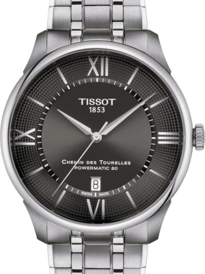 Zegarek Męski TISSOT Chemin Des Tourelles Powermatic 80 42 mm T-Classic T139.407.11.068.00