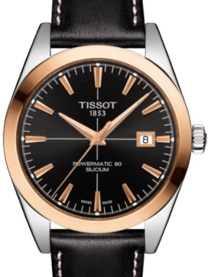 W.KRUK TISSOT GENTLEMAN GOLD BEZEL 40MM