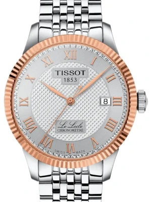 Zegarek Męski TISSOT Le Locle COSC 39mm 18k Gold Bezel