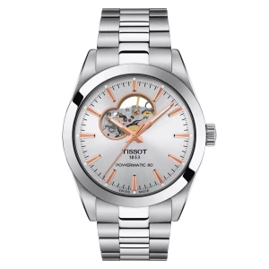 Zegarek Męski TISSOT Gentleman Powermatic 80 Open Heart T-Classic T127.407.11.031.01