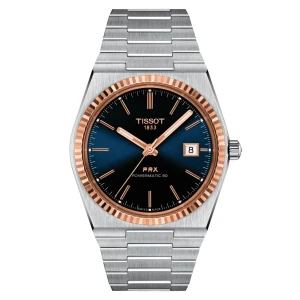 Zegarek Męski TISSOT PRX Powermatic 80 Steel & 18K Gold Bezel