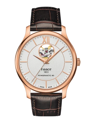 Zegarek Męski TISSOT Tradition Powermatic 80 Open Heart T-CLASSIC T063.907.36.038.00