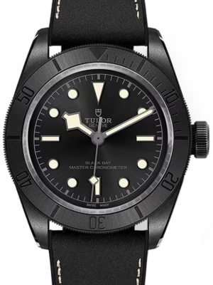 Zegarek Męski TUDOR Ceramic Black Bay 79210CNU CALF/RUBB BLACK BLACK INDEX W