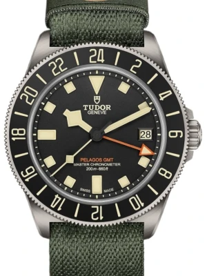 Zegarek Męski TUDOR Gmt Pelagos FXD 2542G247NU FABR GREEN BLACK HMK BEIG W