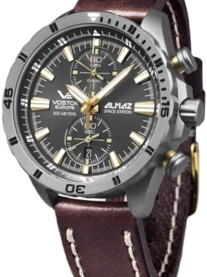 W.KRUK ZEGAREK VOSTOK EUROPE ALMAZ SPACE STATION CHRONO TITAN
