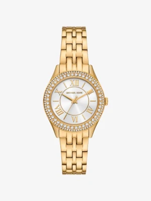 Zegarek miniaturowy Harlowe w stylu pavé w złotym kolorze Michael Kors
