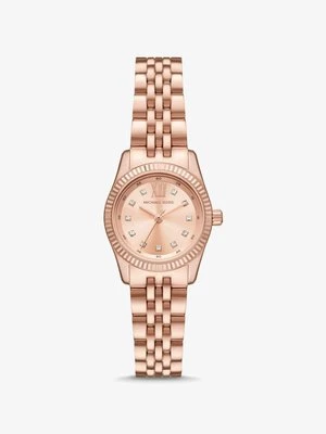 Zegarek miniaturowy Lexington w kolorze różowego złota z kryształkami pavé Michael Kors