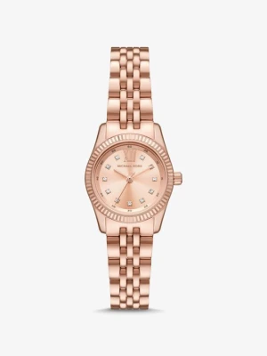 Zegarek miniaturowy Lexington w kolorze różowego złota z kryształkami pavé Michael Kors