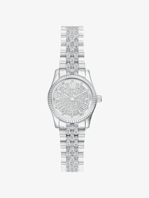 Zegarek miniaturowy Lexington w srebrnym kolorze z kryształkami pavé Michael Kors