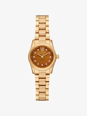Zegarek miniaturowy Lexington w złotym kolorze z kryształkami pavé Michael Kors