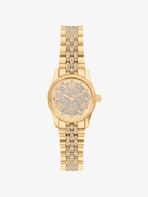 Zegarek miniaturowy Lexington w złotym kolorze z kryształkami pavé Michael Kors
