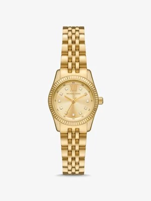 Zegarek miniaturowy Lexington w złotym kolorze z kryształkami pavé Michael Kors