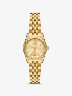 Zegarek miniaturowy Lexington w złotym kolorze z kryształkami pavé Michael Kors