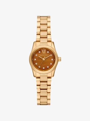 Zegarek miniaturowy Lexington w złotym kolorze z kryształkami pavé Michael Kors