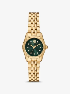 Zegarek miniaturowy Lexington w złotym kolorze z kryształkami pavé Michael Kors