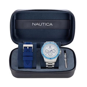 Zegarek Nautica NAPWRS405 Srebrny