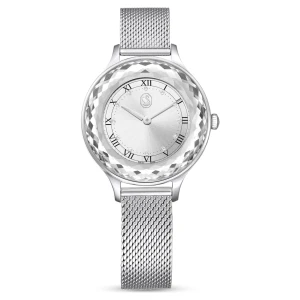 Zegarek Octea Nova, Swiss Made, Metalowa bransoleta, W odcieniu srebra, Stal szlachetna Swarovski