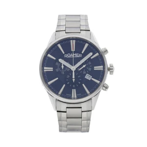 Zegarek Roamer Superior Chrono 508837 41 45 50 Srebrny